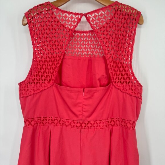 Calvin Klein women's dress orange lace trim sleeveless size 20 W plus - Picture 8 of 12